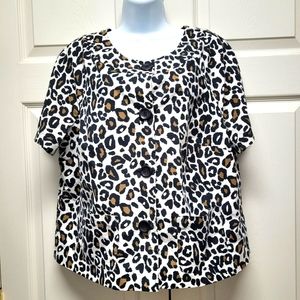 Notations Woman Animal Print Jacket